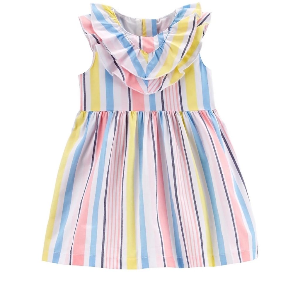 NEW Carter's Baby Girls Striped Poplin Dress